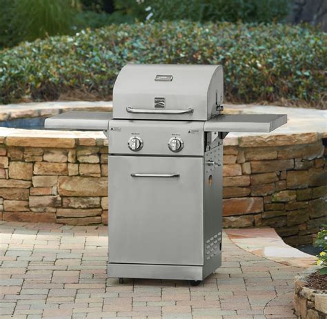 stainless steel 2-burner gas grill